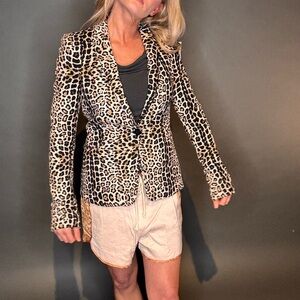 Zara Leopard Print Women's Blazer